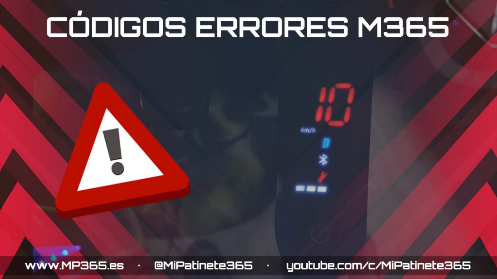 Significado de los pitidos y códigos de error del Patinete M365