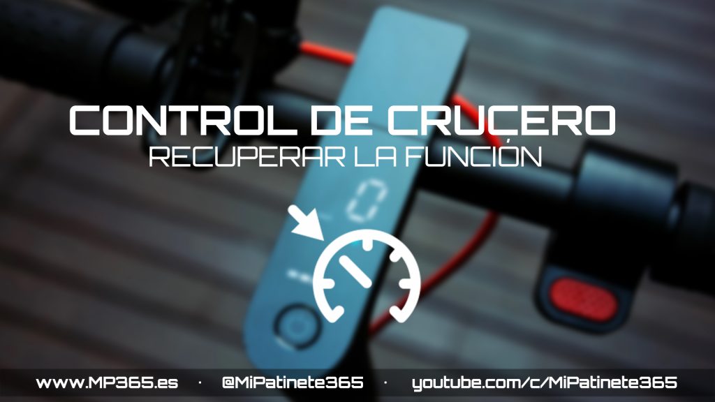 Recuperar el control de crucero tras actualizar tu patinete Xiaomi