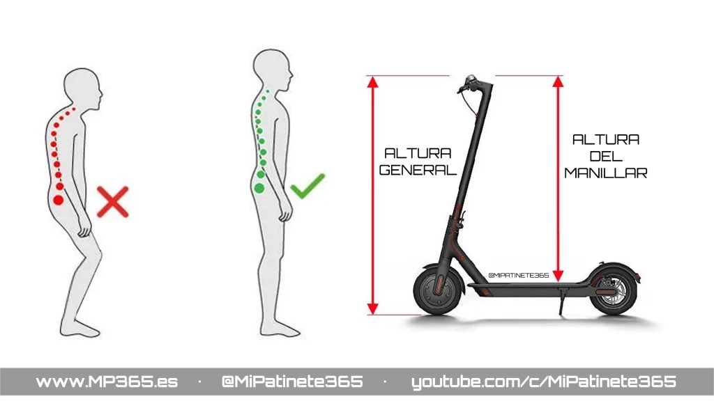 La altura idónea del manillar que deberías tener en tu patinete eléctrico